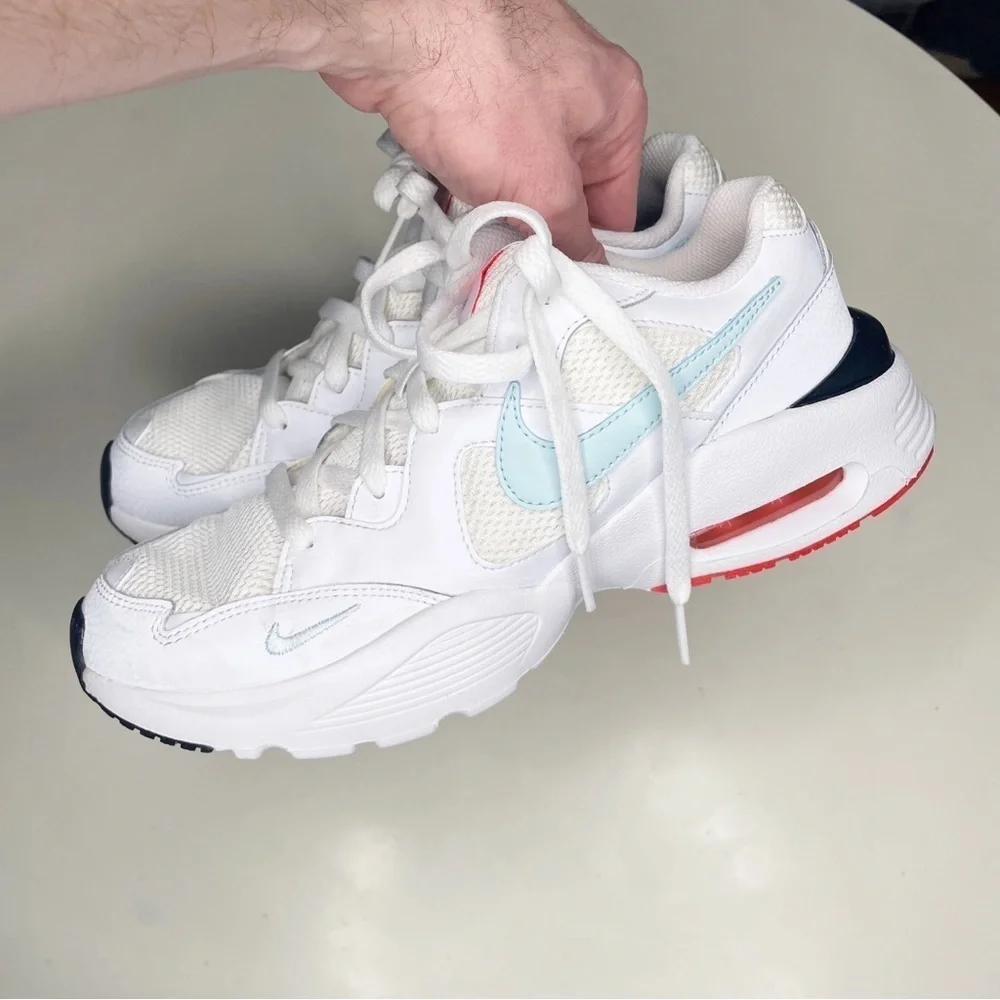 Nike Air Max Fusion Sneaker White Glacier Blue CJ1671 Women’s Size 9 - Picture 4 of 9